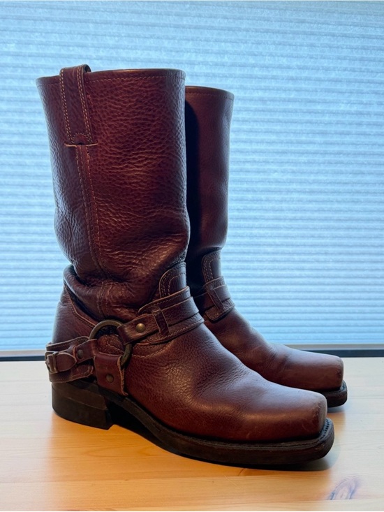 Frye Shoes - Women’s Frye Brown Leather Harness Boots